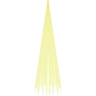 Afbeelding van Vlaggenmast kerstboom 1134 LED&#039;s warmwit 800 cm