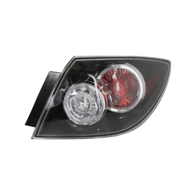 Afbeelding van TYC 11 11803 01 2 Achterlicht rechts Buitenste deel Zwart Zonder lamphouder MAZDA: 3 Hatchback