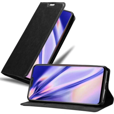 Afbeelding van Cadorabo Hoesje geschikt voor Vivo X21 in ZWARTE NACHT Beschermhoes met magnetische sluiting, standfunctie en kaartvakje Book Case Cover Etui