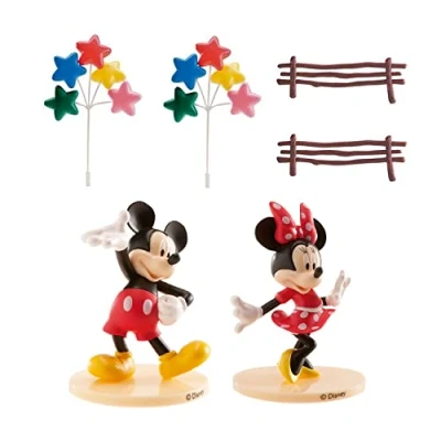 Afbeelding van DEKORA Mickey en Minnie taartdecoratie set Decoratie &gt; Taartdecoraties