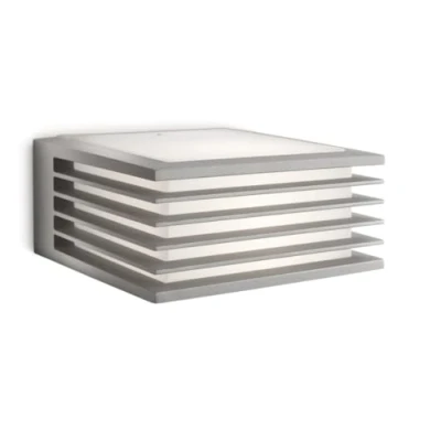 Afbeelding van Philips myGarden Shades wandlamp voor buiten, 15 W, lichtgrijs