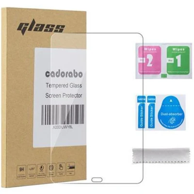Afbeelding van Cadorabo Screenprotector geschikt voor Samsung Galaxy Tab E (9.7 inch) in KRISTALHELDER Gehard (Tempered) display Film beschermglas 9H hardheid met 3D Touch