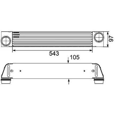 Afbeelding van MAHLE ORIGINAL CI 189 000P Intercooler
