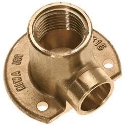 Afbeelding van BONFIX messing soldeerfitting muurplaat laag 12 x