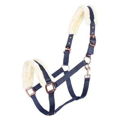 Afbeelding van Imperial Riding Halster Classic Fur Navy Maat Pony