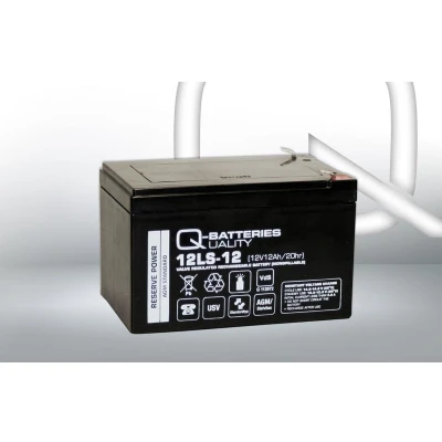 Afbeelding van Q Batteries 12LS 12 F2 loodaccu V Ah AGM VRLA met VdS