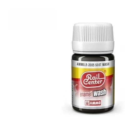 Afbeelding van AMMO MIG R2005 Rail Center Soot Enamel Wash 35 ml Effecten potje