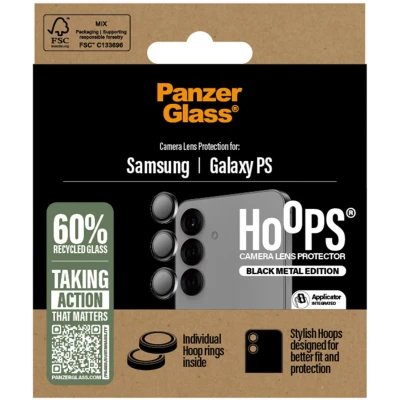 Afbeelding van PanzerGlass Camera Protector Hoops voor de Samsung Galaxy S25 Edge Zwart