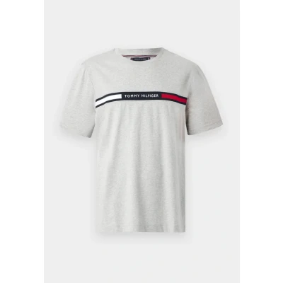 Afbeelding van Tommy Hilfiger Chest Insert TEE Tshirt print, Heren, Maat: XXL, Light grey