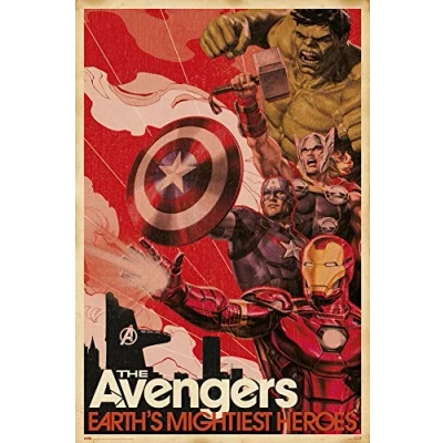 Afbeelding van Poster Marvel Avengers Earths Mightiest Heroes 61x91,5cm