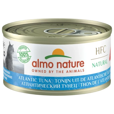 Afbeelding van Almo Nature Hfc Cat Natural Blik 70 g Kattenvoer Atlantische Tonijn Classic