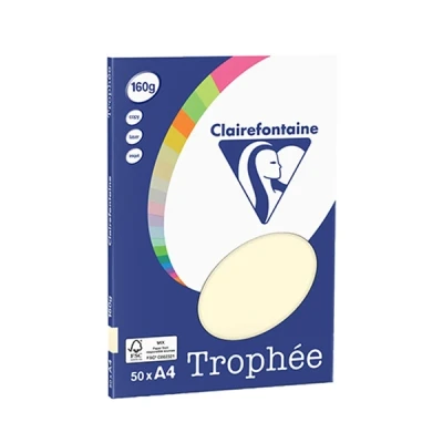 Image de Clairefontaine Papier Clairalfa A4 160g Ivoire Etui De 50f