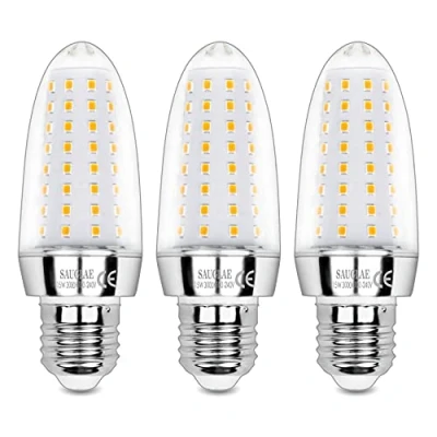 Afbeelding van Sauglae Ledlampen, 15 W, komt overeen met 120 gloeilamp, 3000 K, warmwit, E27 schroeflampen Edison, 3 stuks