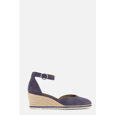Afbeelding van Tamaris KEIL Sleehakken, Dames, Maat: 39, Blue Textiel