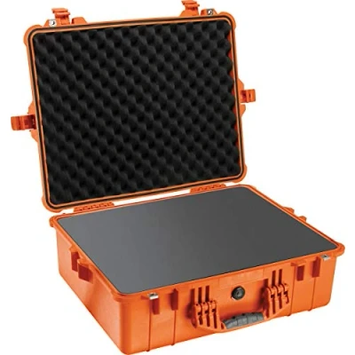 Afbeelding van Peli™ Case 1600 Koffer Groot oranje met schuim
