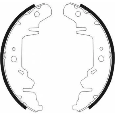 Afbeelding van ABE C00318ABE Remschoenen Achteras 250 57 CHRYSLER: Voyager / Grand 3