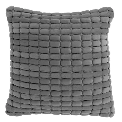 Afbeelding van Unique Living Sierkussen Kensi Dark Grey 45x45cm