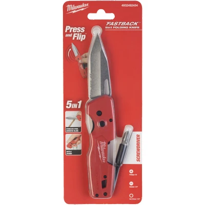 Image de MILWAUKEE 4932492454 Couteau pliant Fastback 5 en 1