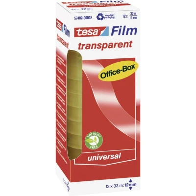 Afbeelding van tesa OFFICE BOX 57402 00002 01 tesafilm Transparant (l x b) 33 m 12 mm stuk(s)