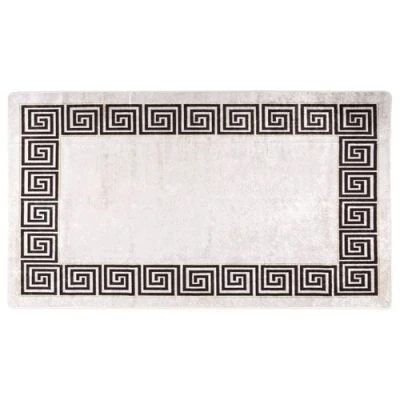 Afbeelding van Vloerkleed wasbaar anti slip 190x300 cm lichtbeige