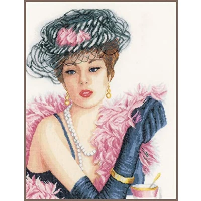 Afbeelding van Lanarte borduurpakket Elegante Dame 0167129