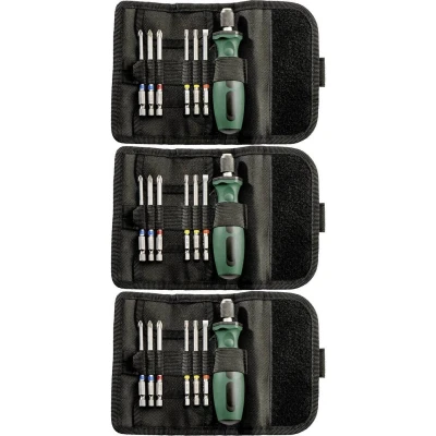 Afbeelding van Metabo 626723000 3 Bitset 7 delig Kruiskop Pozidriv, Phillips, Binnen zesrond (TX), Plat Incl. bithouder en schroevendraaier