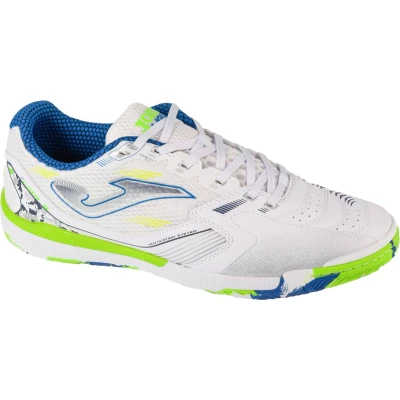 Afbeelding van Joma LIGA 5 Zaalvoetbalschoenen, Heren, Maat: 44, White/semi yellow Imitatieleer/ textiel