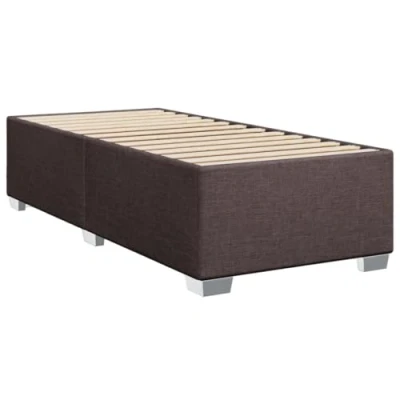 Afbeelding van vidaXL Bedframe stof donkerbruin 90x200 cm