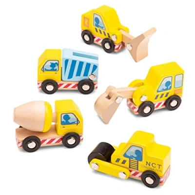 Afbeelding van New Classic Toys Constructie Speelgoedvoertuigen 5 stuks
