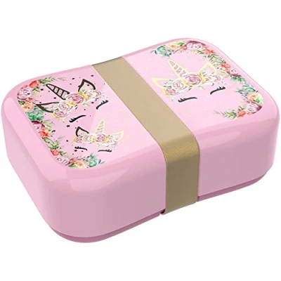 Afbeelding van Lunch Buddies Lunchbox Unicorn Flower Roze