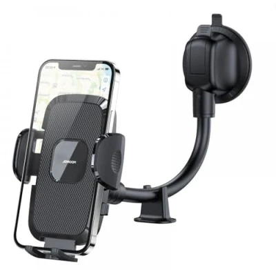 Afbeelding van Joyroom Auto Telefoonhouder met Flexibele Arm voor Dashboard en Voorruit Zwart