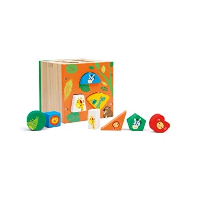 Afbeelding van Sevi vormenstoof kubus Hout Eco Smart 15 delig vanaf 12 maanden