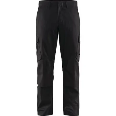 Image de Pantalon industrieà poches genouillères noir Blåkläder