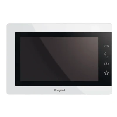 Afbeelding van Legrand, Easykit Essential 363220 7 inch kleurendisplay, aangepaste configuratie: helderheid, volume, kleurendisplay en microfoon, stroomvoorziening via netwerk, wit