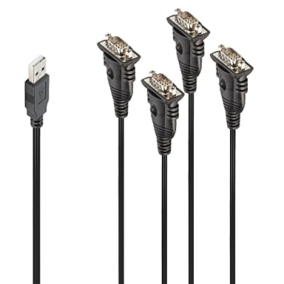 Afbeelding van LINDY USB kabel A stekker, VGA stekker 9 polig 0.94 m Zwart 42675