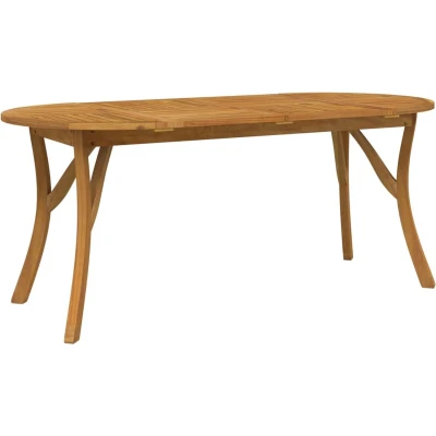 Afbeelding van Tuintafel 200x90x75 cm massief acaciahout