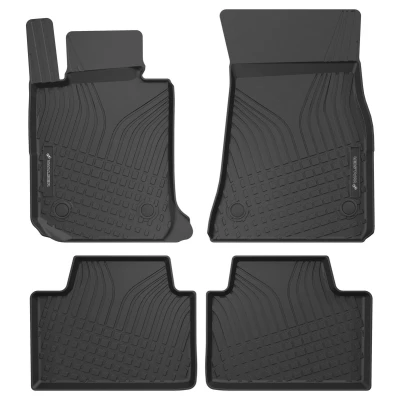 Afbeelding van WALSER 100143 Vloermatset TPE (thermoplastische elastomeer) zwart BMW: 3 Saloon, Touring