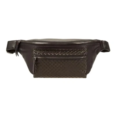 Afbeelding van CINQUE Leren Gordeltas Schoudertas Tommaso Belt Bag Black Zwart