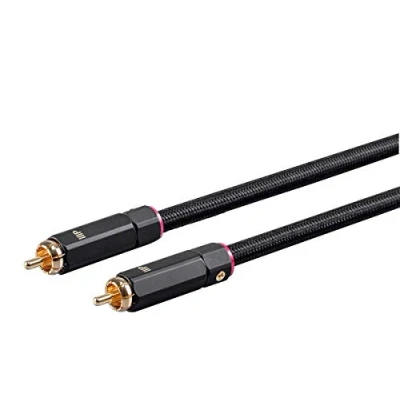 Afbeelding van Monoprice Onix Series digitale coaxkabel voor cinch audio/video RG 6/U subwoofer, 75 ohm, 3,7 m, zwart
