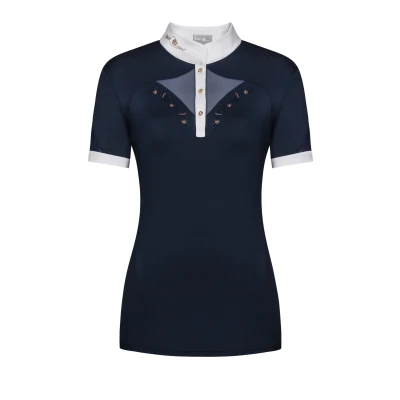 Image de Fair Play T shirt de Concours Cathrine Rosegold Courte Manche Marine/Blanc EU 38