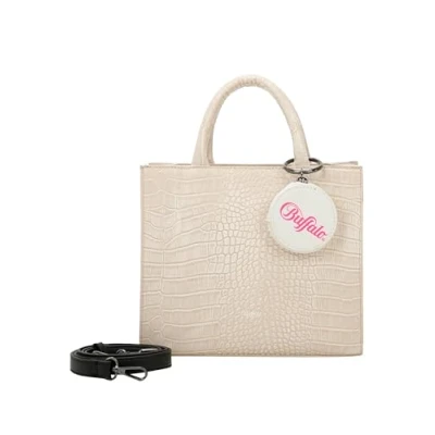 Afbeelding van Buffalo Handtas, Dames, Maat: One Size, Croco white taupe
