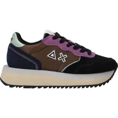 Afbeelding van Sun68 Sneakers laag, Dames, Maat: 38, Black Schoenen