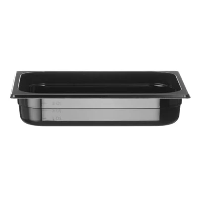 Afbeelding van Gastronormbak Polycarbonaat zwart 1/2 65mm