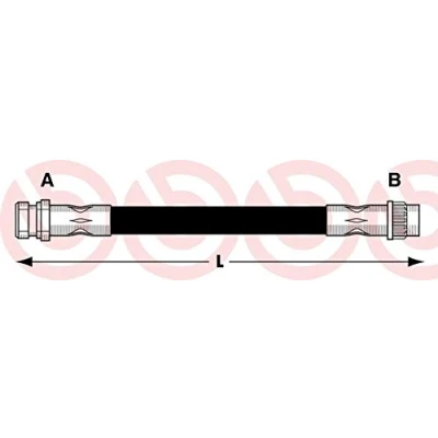 Afbeelding van Brembo Remslang T 68 048