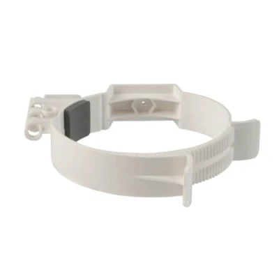 Afbeelding van Ubbink Rolux bevestigingsbeugel m. Push Fit 100 131mm PP wit