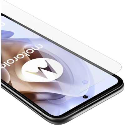 Afbeelding van Cadorabo Screenprotector geschikt voor Motorola MOTO G31 / G41 Pantser film Beschermende in KRISTALHELDER Geharde (Tempered) display beschermglas 9H hardheid met 3D Touch