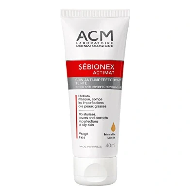 Afbeelding van Sébionex Actimat Tinted Anti imperfection Skincare Light Tint Tónovací Péče Na Problematickou Pleť 40ml