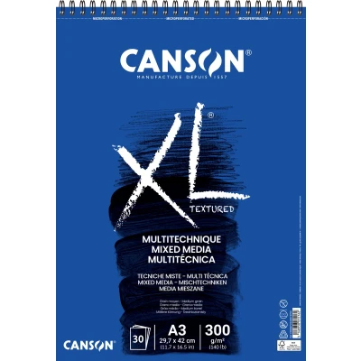 Afbeelding van Canson tekenblok XL Mix Media 300 g/m² ft A3, blok met 30 vellen