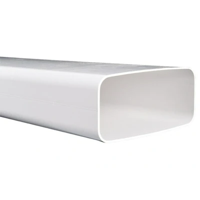 Afbeelding van Nedco kanalensysteem buisstuk 220x90mm 1000mm ECO+ kunststof wit