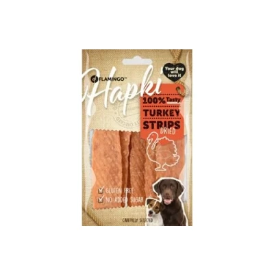 Afbeelding van Flamingo Hapki Snack Honden Turkey Strips 85gr